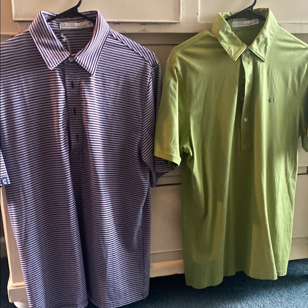 Criquet brand new striped and Green Polo Shirt